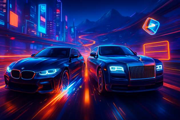 Neon Apex: Luxury Combat Racing - Jabali AI Poster