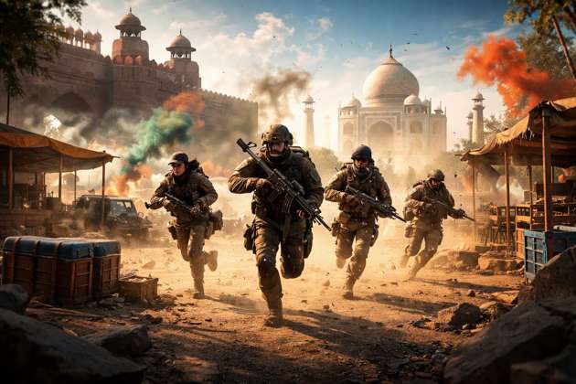 Red Fort Taj Battle Royale - Jabali AI Poster
