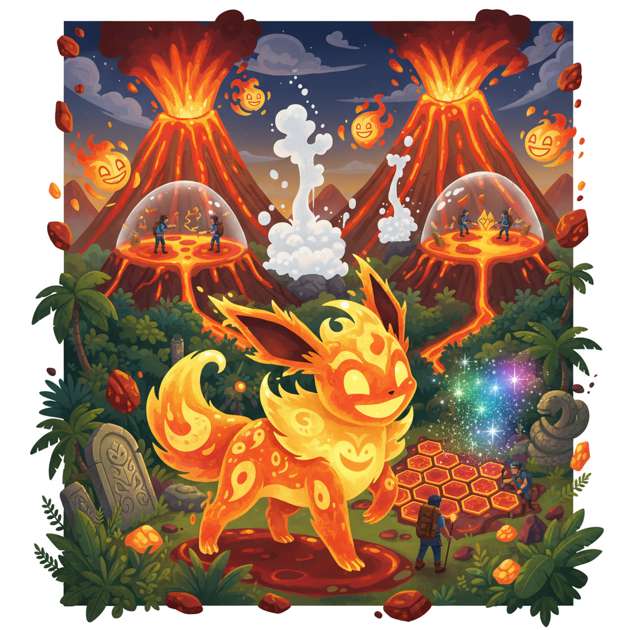 Volcano Quest: Island Ignition - Jabali AI Poster