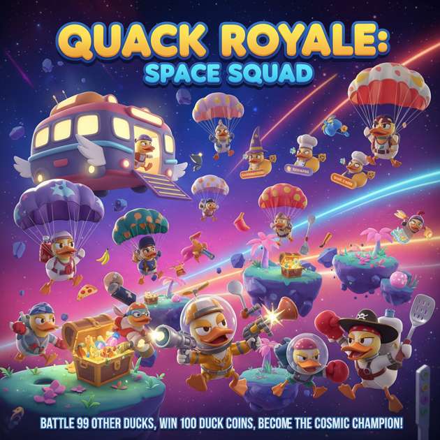 Quack Royale: Space Squad - Fixed Shooter Arcade by Jabali AI