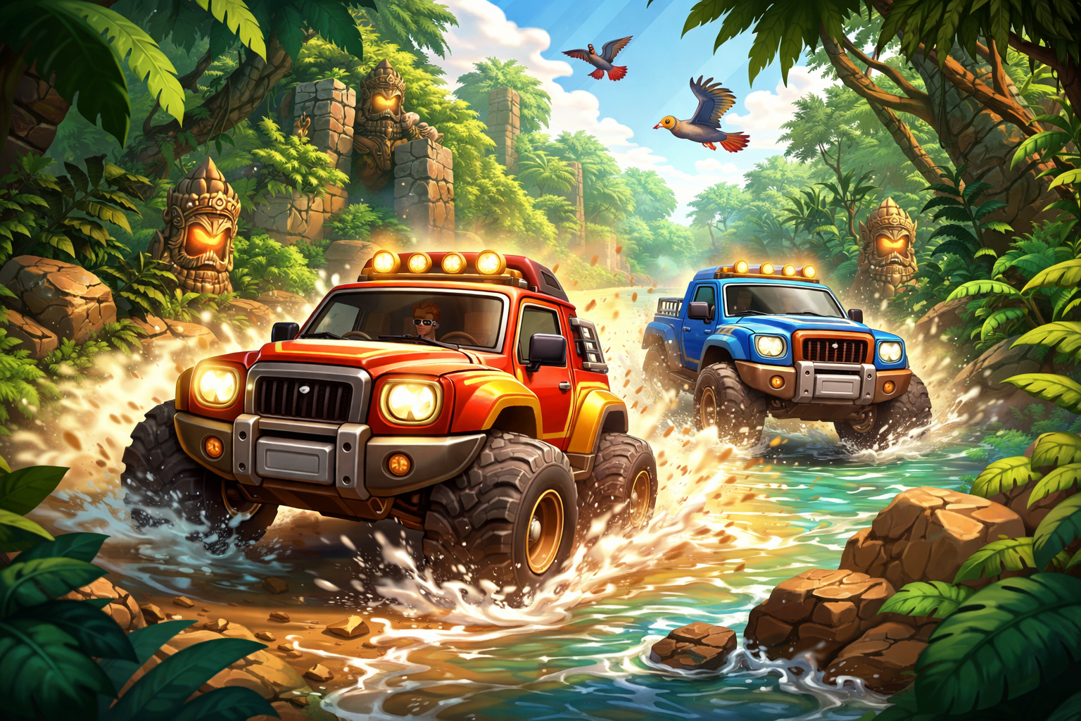 Jungle Drift Rally - Instant game by Jabali AI