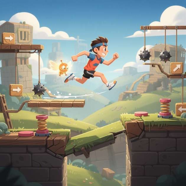 Run Jump Drop Rush - Jabali AI Poster