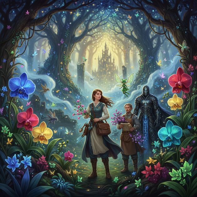 Orchid of Eternal Spring - Jabali AI Poster