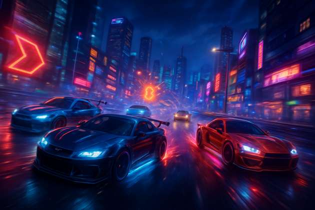 Metropolis Rush: Urban Rivalry - Jabali AI Poster