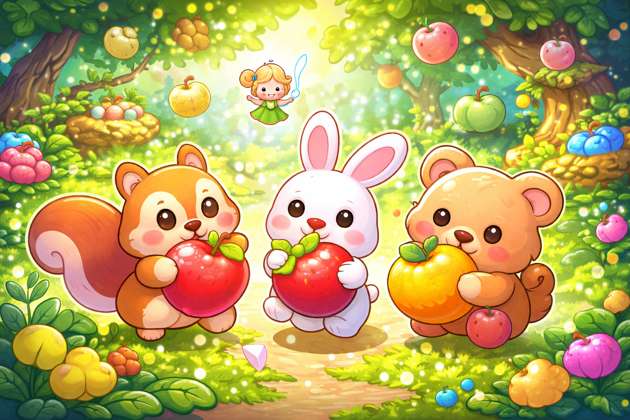 Fruit Quest: Magic Island Adventure - Jabali AI Poster