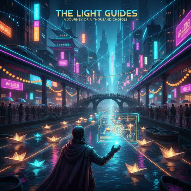 Guiding Lights: Neon Current - Jabali AI Poster