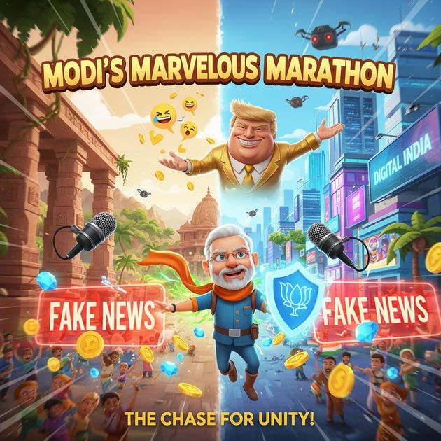 Modi's Marathon Quest - Jabali AI Poster