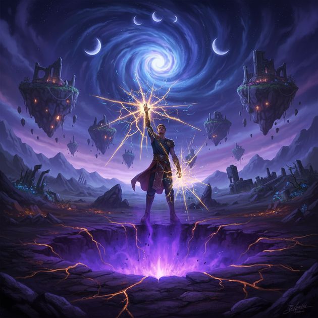 CHRONICLES OF THE SHATTERED REALM - Jabali AI Poster