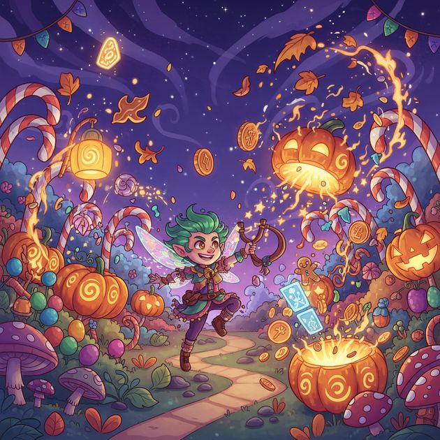 Pumpkin Pop Parade - Jabali AI Poster
