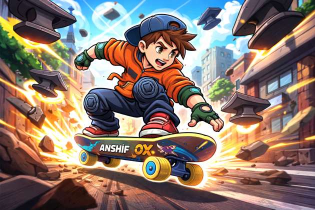 Anvil Rush Skate Escape - Jabali AI Poster