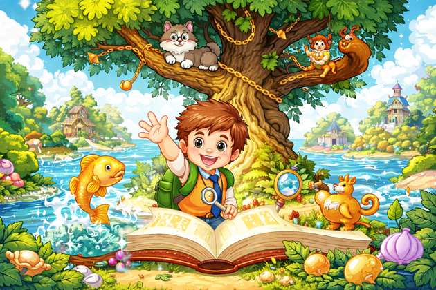 ПушкинКвест: Привет из волшебной книги - Jabali AI Poster