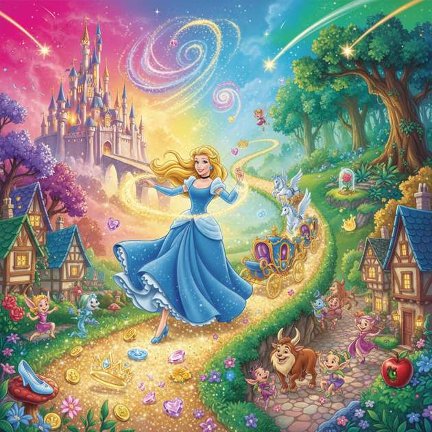 Princess Run: Enchanted Dash - Jabali AI Poster