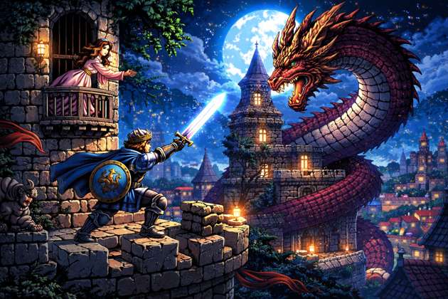 Prince and the Dragon - Jabali AI Poster