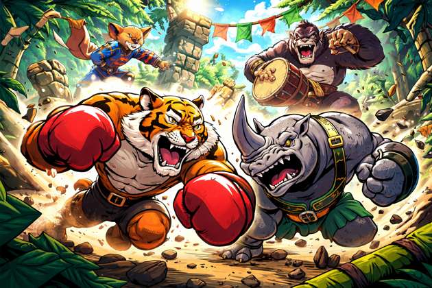 Beast Brawl - Jabali AI Poster