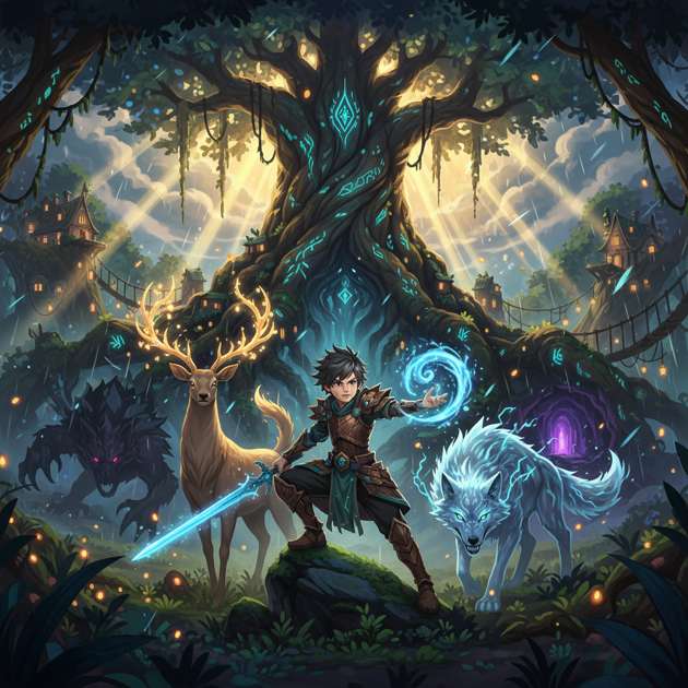 Glintwood Awakening - Jabali AI Poster