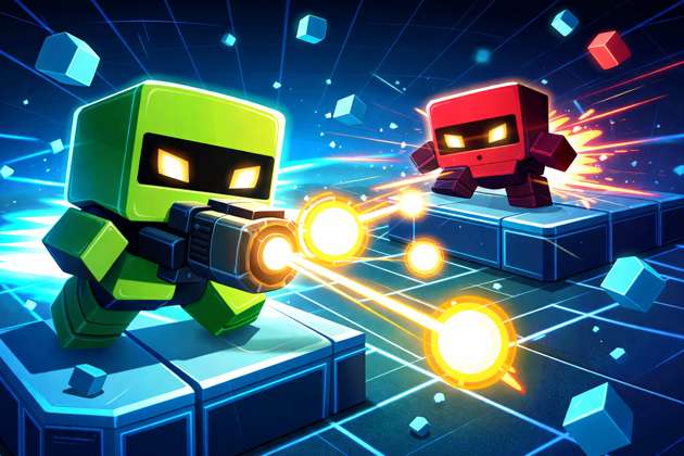 Cube Blaster 3D - Jabali AI Poster