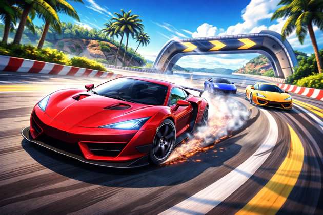 Turbo Drift 3D - Jabali AI Poster