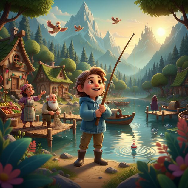 Lakeside Serenity - Jabali AI Poster