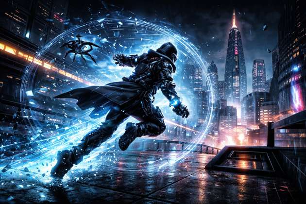 Neon Rift - Jabali AI Poster