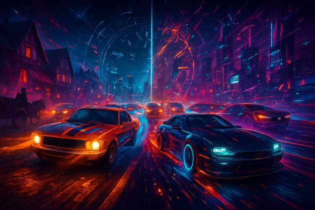 Time Racers: Fractured Speedway - Jabali AI Poster