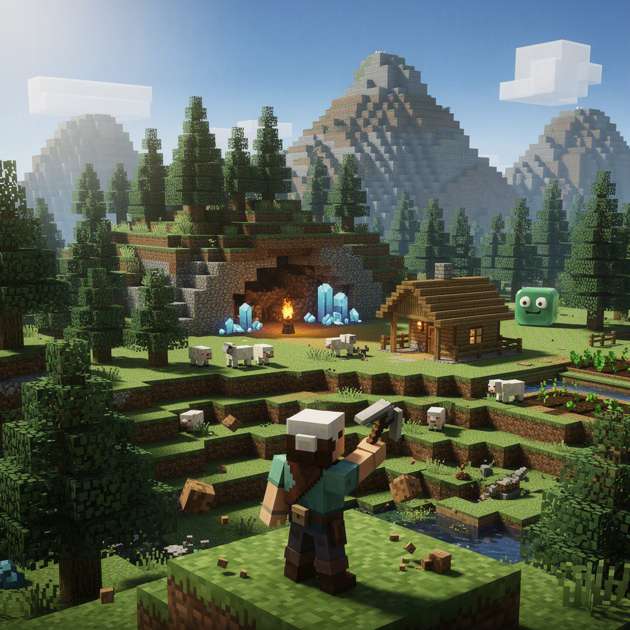 BlockCraft Adventures - Jabali AI Poster