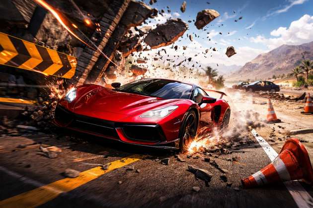 Crash 300 Car Race - Jabali AI Poster