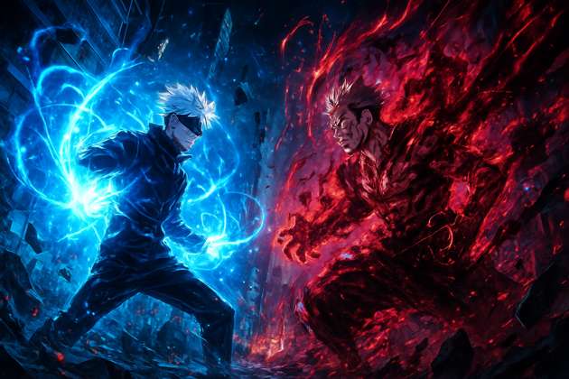 Gojo vs Sukuna: Cataclysmic Clash - Jabali AI Poster