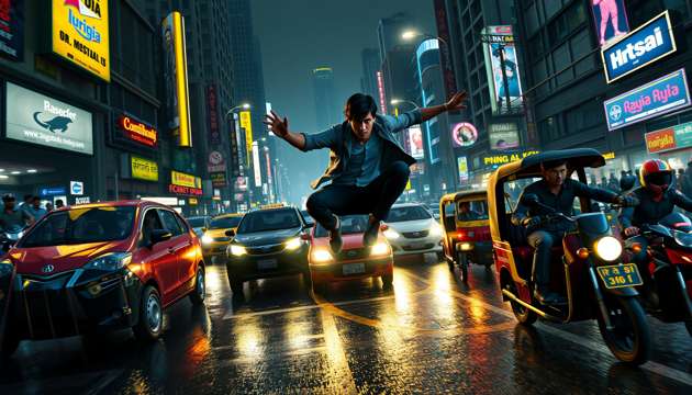 Urban Rush: Mumbai - Jabali AI Poster
