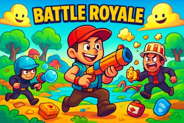 Cartoon Royale Island - Jabali AI Poster