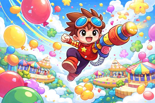 Balloon Burst Bash - Jabali AI Poster