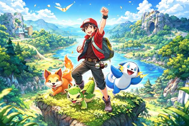 Pocket Monsters Quest - Jabali AI Poster