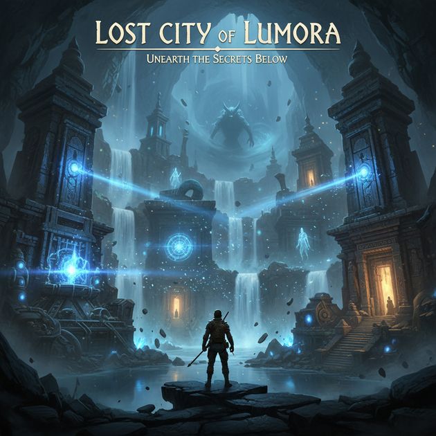 Lost City of Lumora - Jabali AI Poster