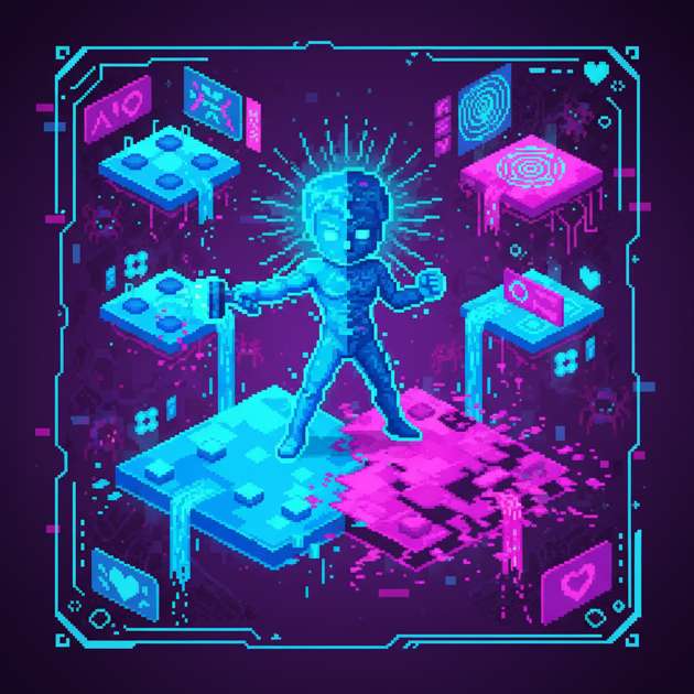 Neon Debug Run - Jabali AI Poster