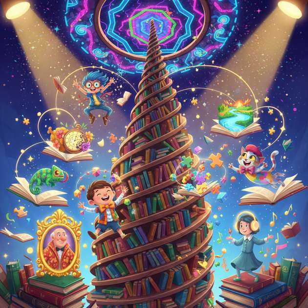 Picture Puzzles & Word Whimsy - Jabali AI Poster