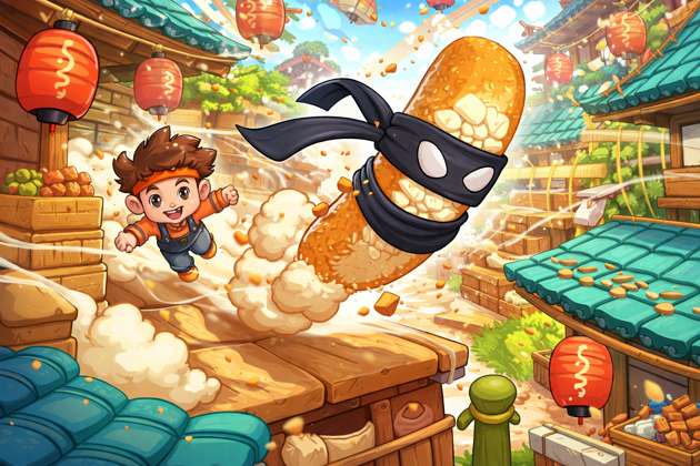 Catch That Ninja Breadstick - Jabali AI Poster
