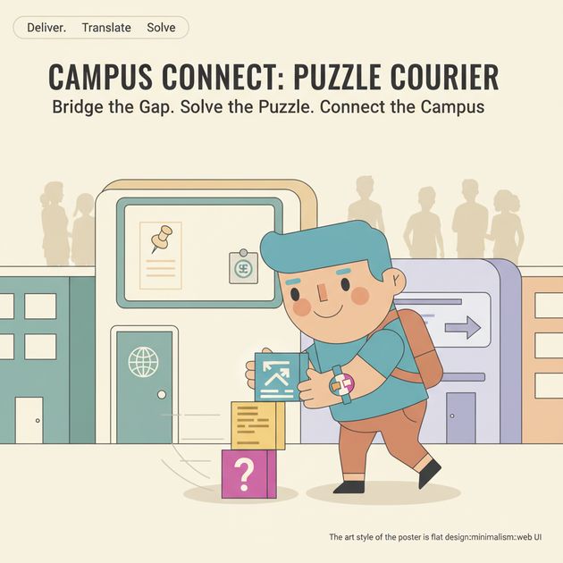 Campus Connect: Puzzle Courier - Jabali AI Poster