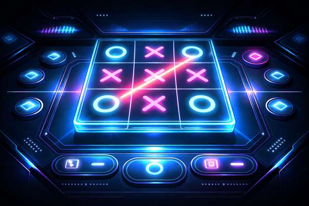 Neon Grid Clash - Jabali AI Poster