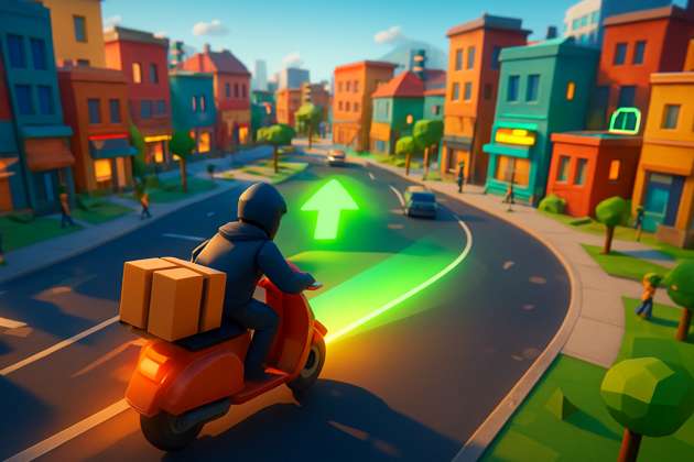 Scooter Dash City - Jabali AI Poster