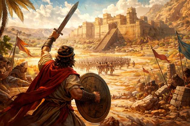 Joshua Conquest of Canaan - Jabali AI Poster