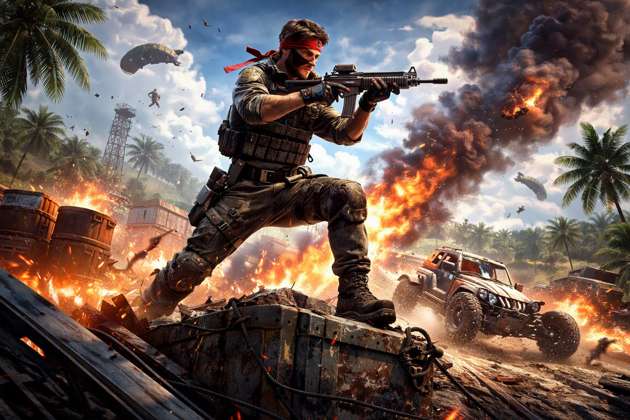 Free Fire Battle Zone - Jabali AI Poster