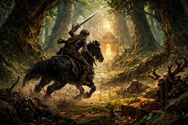 Forest Treasure Hunt - Jabali AI Poster