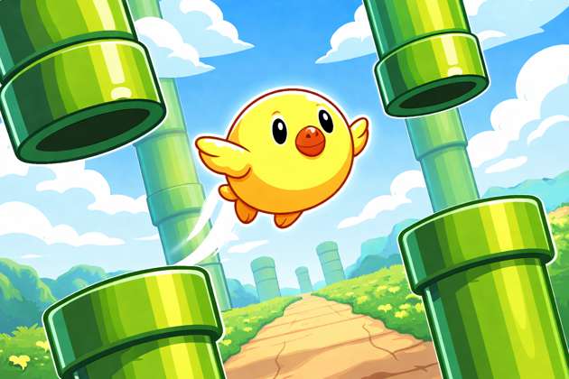 Flappy Bird Sederhana - Jabali AI Poster
