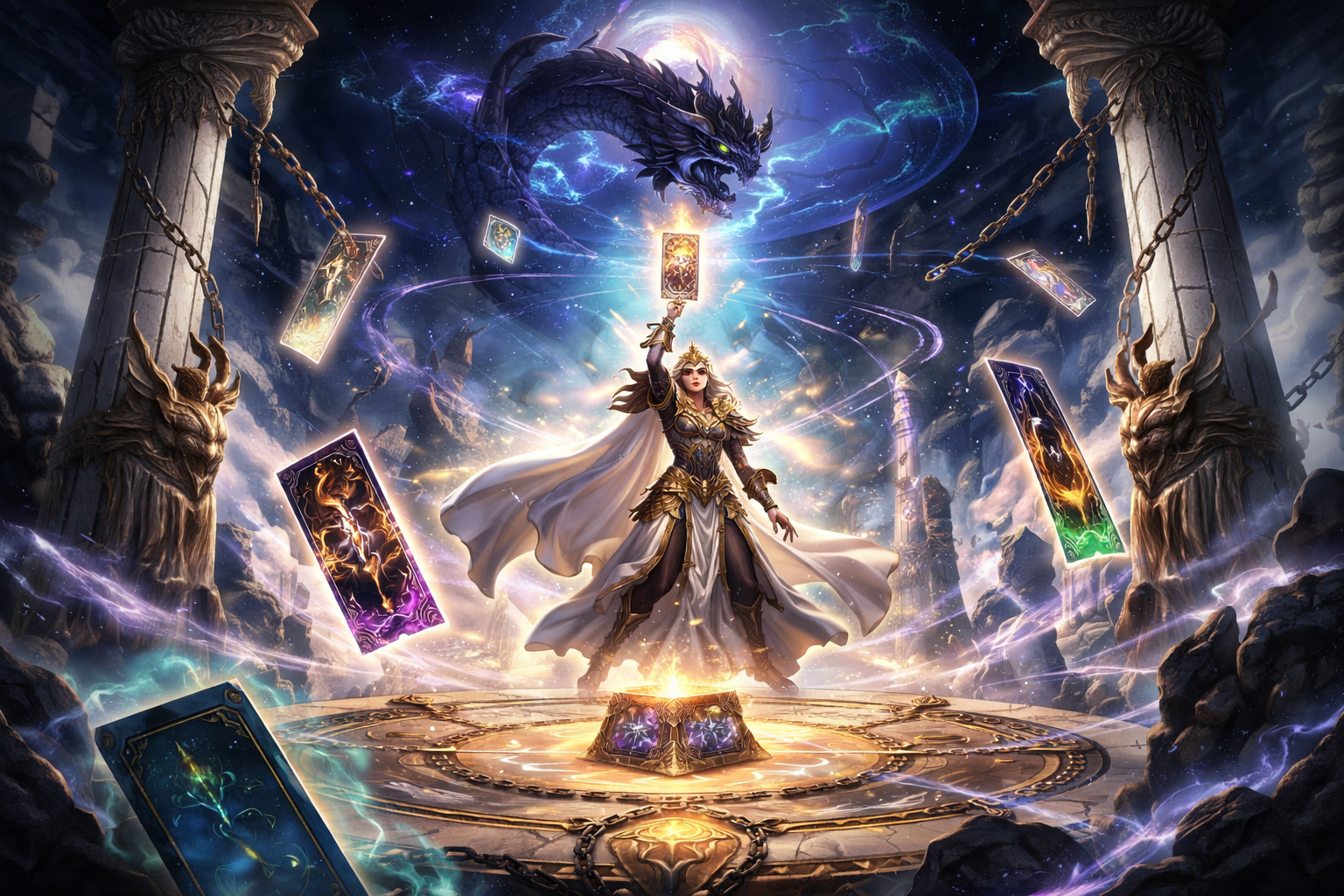 Mythic Card Realms - Instant game by Jabali AI