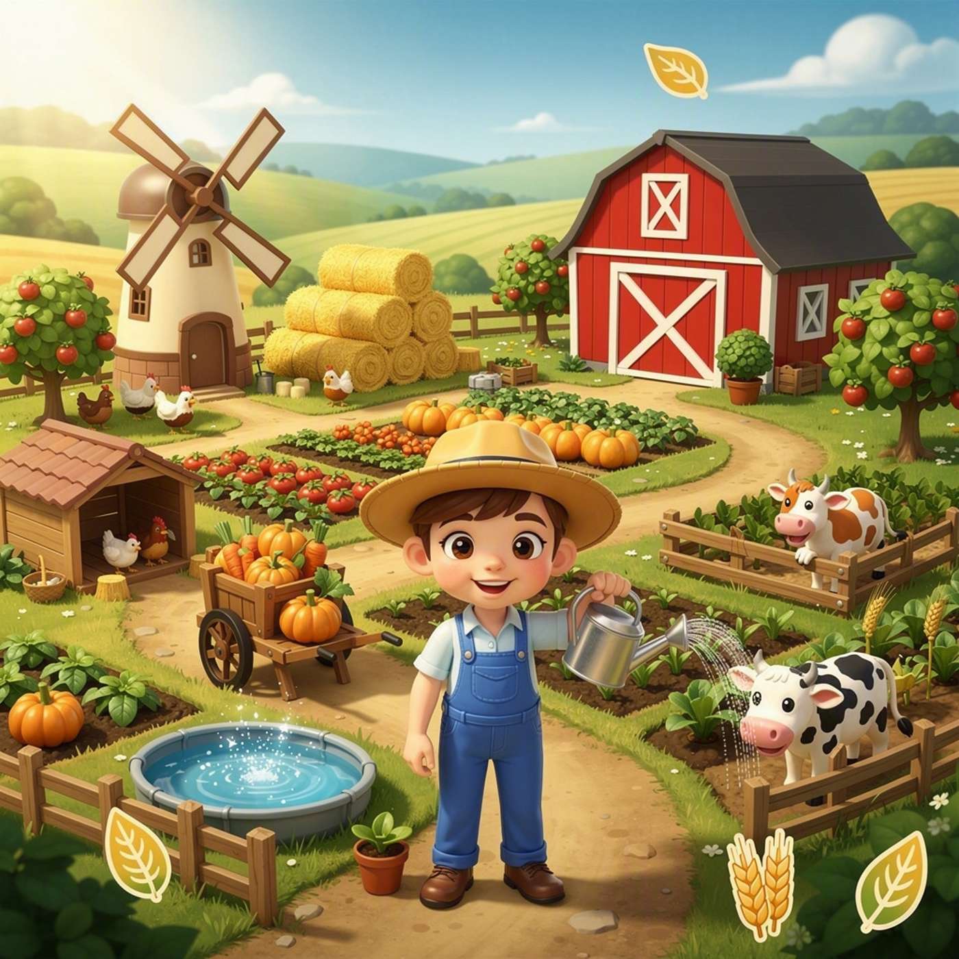 Boerenbaas Groeiavontuur game artwork
