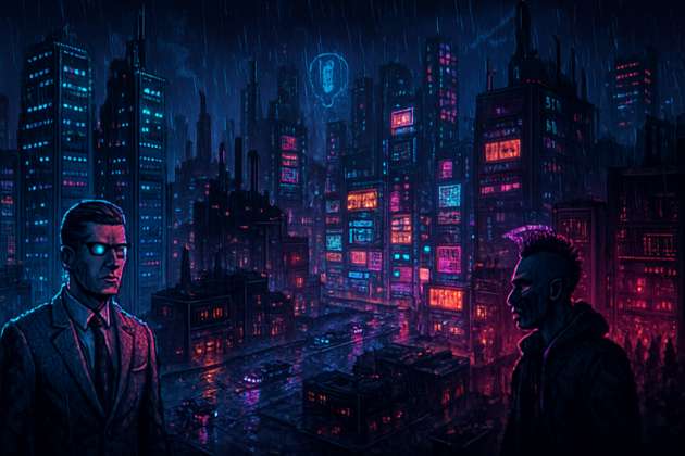 Neon Grid Authority - Jabali AI Poster