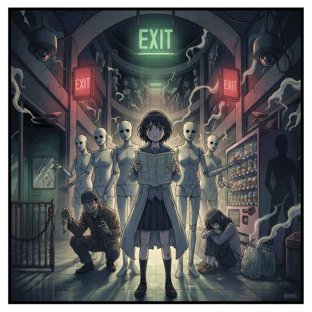 EXIT Signs Are Hungry - Jabali AI Poster