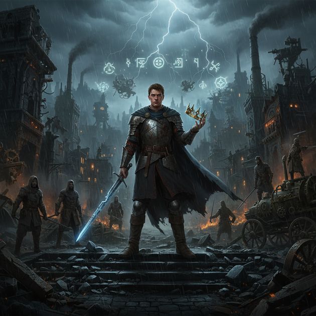 Ashen Crown Reborn - Jabali AI Poster