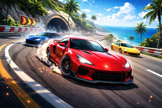 Turbo Drift 3D - Jabali AI Poster