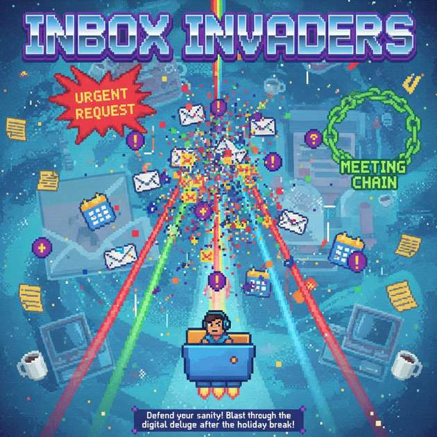 Inbox Invaders - Fixed Shooter Arcade by Jabali AI