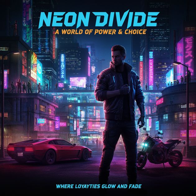 Neon Underworld - Jabali AI Poster